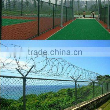 pvc coated chain link fence for barrier/ chain link fence/ professional supplier