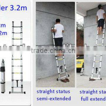 2x7 Steps 4.4m EN131 Extension Telescopic Aluminum Scaffold Ladder photo-3