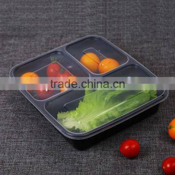 3 Compartments Lunch Food Storage Container Plastic Food Container With Lid photo-4