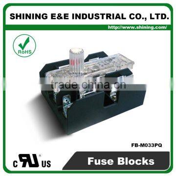FB-M033PQ 600V 30 Amp 3 Pole 10x38 Midget Fuse Holder Block photo-4