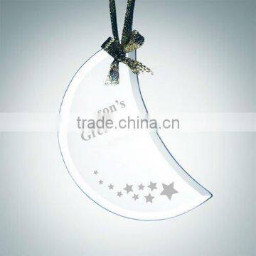 engraved lune crystal christmas tree ornaments