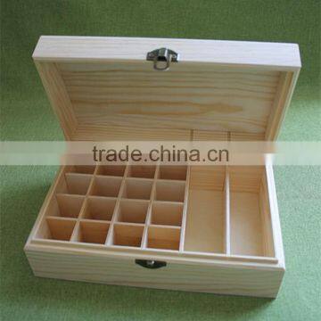 cuboid shape wooden essential oil packaging box for sale