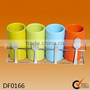 Custom Design Ceramic Kitchen TOOLS Pot Storage Utensil Holder photo-6