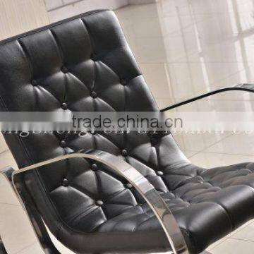 leather cheap rocking chairs BY2619 for livingroom Italy style