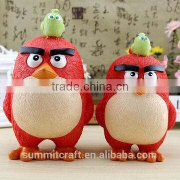 Cartoon character chicken coin bank unopenable piggy bank