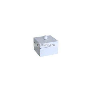 High quality best selling lacquered square white box from Vietnam