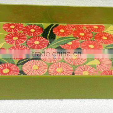 High Quality Best Selling Lacquered Printing Designed Serving Tray