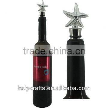 polyresin decorative starfish wine stopper