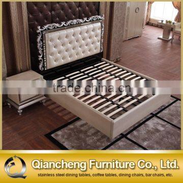 2017 New Design Modern Leather Bed Room Furniture Bedroom Set Bed photo-4