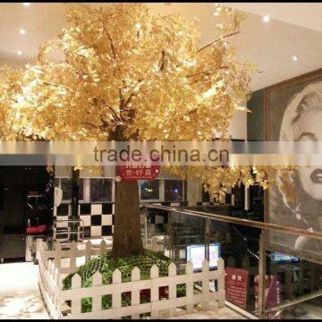 Real touch factory gloden artificial ficus tree fake banyan tree