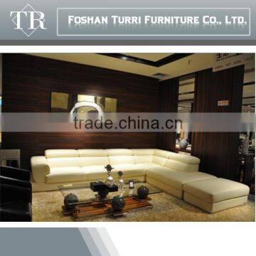 High Quality Italian Geniune Leather Corner Sofa , White Leather Sofa photo-2