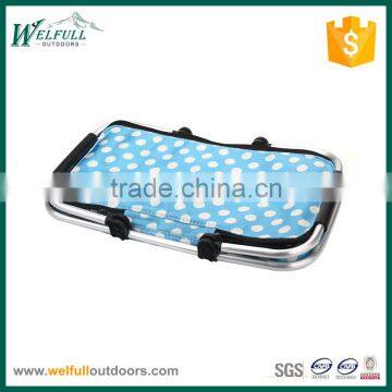 Collapsible Ultra-size Insulated Picnic Basket for Outdoor Picnic or Camping Using