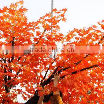 Red Artificial Maple Tree Plastic Maple Tree/ Fake Maple Tree Decoration photo-2