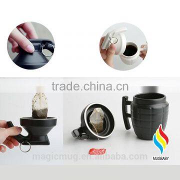 High Quality Ceramic Grenades Shaped Coffee Mug photo-3