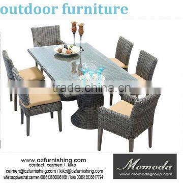 MMD881 Outdoor Rattan Furniture Luxury 6 Seater Dining Room Set