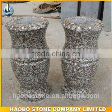 G654 black granite Attractive European style monument vases