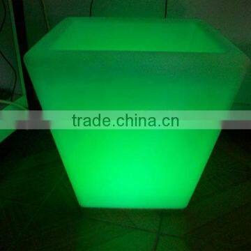 Small Square Shaped Led Plastic Glow Ice Cooler