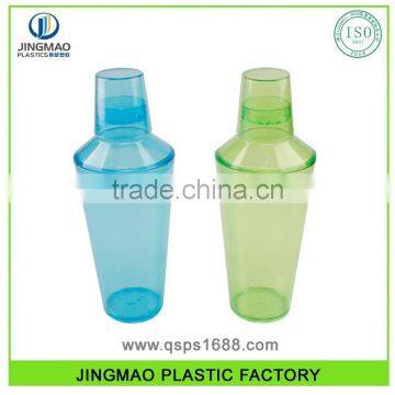 PS Customed Logo Middle Size Plastic Mini Cocktail Shaker