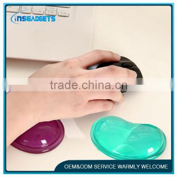 New Heart transparent silica gel wrist support pad wrist rest support cool mouse pad