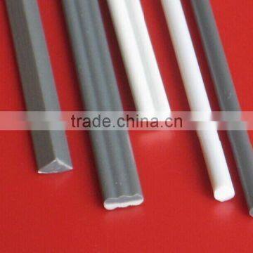 White/grey PVC plastic welding rod