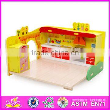2017 New Design Children Pretend Play Wooden Diy Kitchen Toy W03B058 photo-5