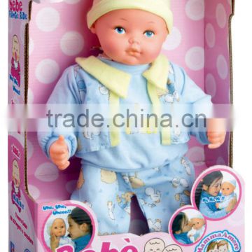 bo play fun safe material ABS functional male baby dolls with EN71