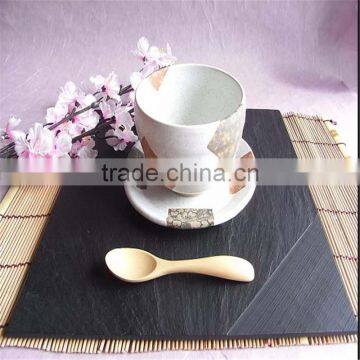 Hot Sell Made by Natural Stone Squareblack Slate Cheese Plate photo-3