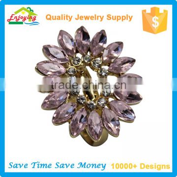 Copper Alloy Material Artificial Crystal Type and Engagement Rings