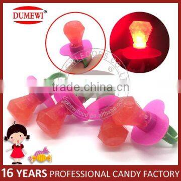 Girl Light Diamond Ring Candy Hard Pop Candy Ring Light