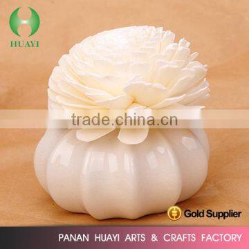 Reed Diffuser Handmade White Sola Wood Perfume Flowers 8CM photo-2