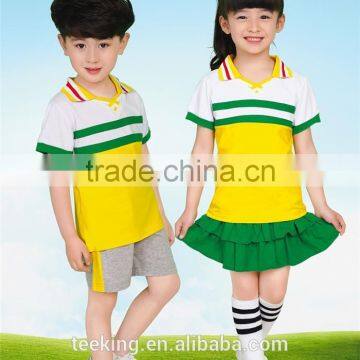 unique short sleeve school uniforms design