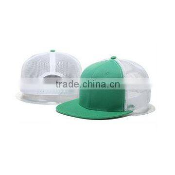 2017 Custom Trucker Snapback Cap Embroidery Flat Brim Snapback Mesh Hat 6 Panel Cap photo-3