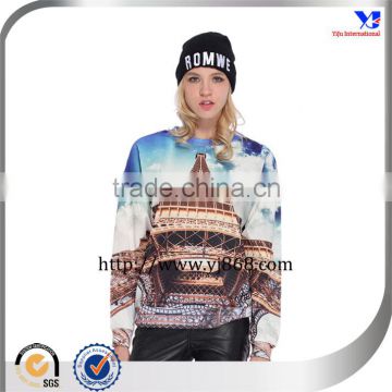 Beautiful 3D The Eiffel Tower Print sublimation sweatshirt