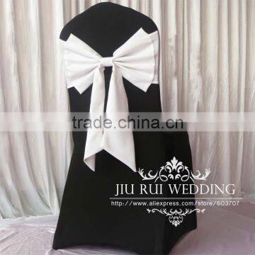 Colorful Pre - Tie Bow Spandex Chair Band Lycra Chair SashFor Wedding Decor photo-4