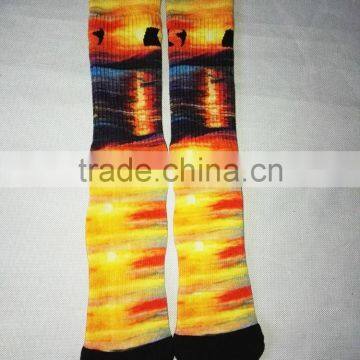 360 degree digital photo print men sublimation socks