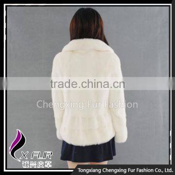 CX-G-A-96 Wholesale Stylish Cheap Winter Wear Real Mink Fur Coat Women photo-3