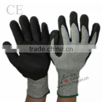 Deenyma anti- cutting gloves/ latex coated cut resistant gloves