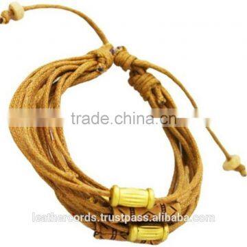 Most Selling Attractive Sude Leater Bracelets for All With Ties Designs Bead Bracelet and Smart Bracelet photo-6