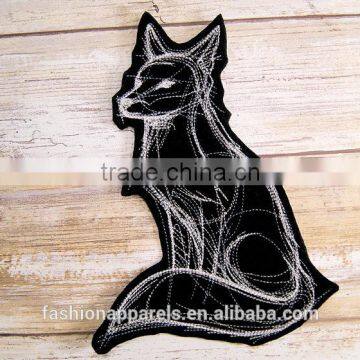 Custom High Quality Embroidered Cat Demon, Fox Demonpatch for Clothes Embroidery Patch Made in China Choose Size/color photo-5