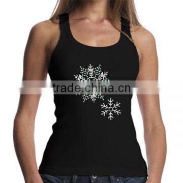 Popular New Arrival Cotton and Spandex Fabric Wholesale Custom Women Cheer Mom Gym Princess Rhinestone Tank Tops photo-6