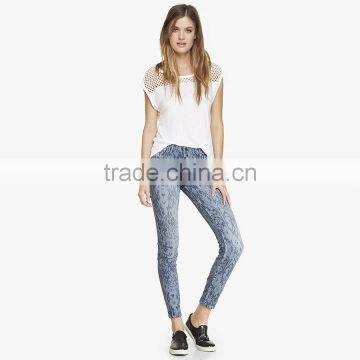 Bulk cotton spandex jeans women wholesale