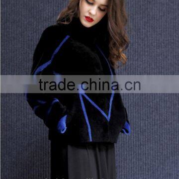 Real Fur Coat For Women Denim Tops & Jacket Female Sheepskin Coats Double-faced Fur Sheep Shearing Overcoat Free Sheepskin photo-4