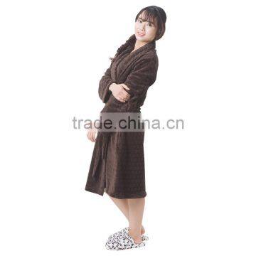 Super Soft Fleece Bathrobe Robe Female