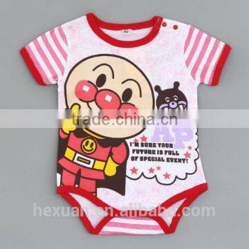 New Arrival Wholesale 100% Cotton Plain Color Baby Romper Short Sleeve Baby Summer Rompers photo-3