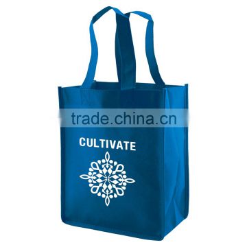 Standard Non-Woven Tote Bag - features stitched seams, side and bottom gussets, 14" reinforced handles and comes with your logo.