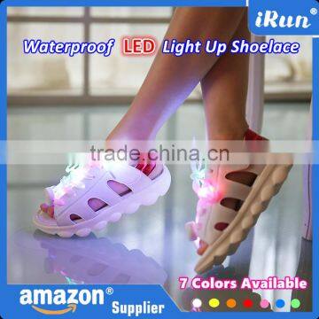 Color Pink Boys Girls Kids Light Up Glow LED Shoelaces Flash Party Disco Shoe Laces Shoe Strings Lacets - EBay/Amazon Supplier photo-6