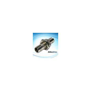 Nickel Plated Brass Simplex / Duplex ST Fiber Optic Adaptor For CATV, Metro,LANs, Network