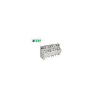 300V 15A PCB Barrier Terminal Block , Wiring Terminal Connectors