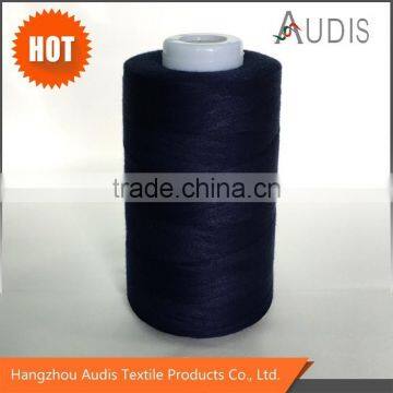 spun polyester sewing thread black bulk sewing thread 402, 40/2, 40S/2