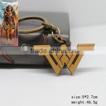 Hot sale movie wonder woman mark anime metal keychain